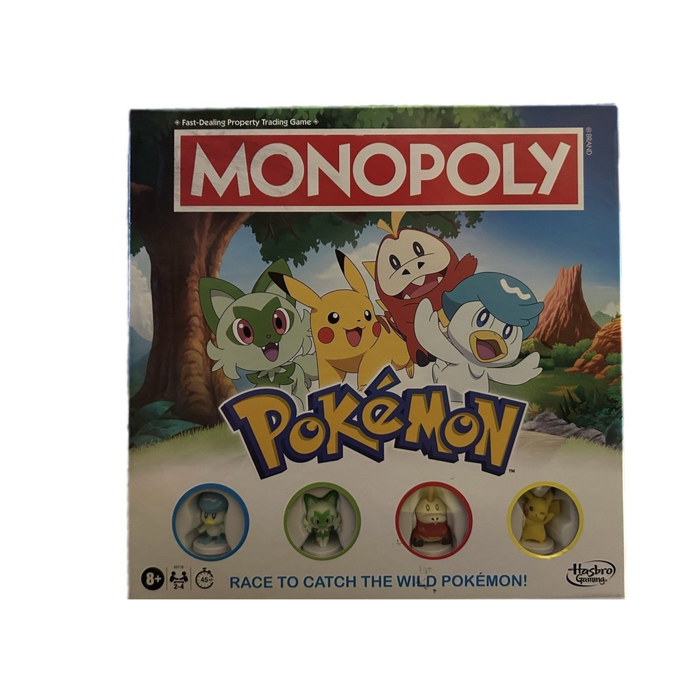 NEW SEALED Monopoly Pokémon Edition Board Game Property Trading Hasbro Ages‎ 8+